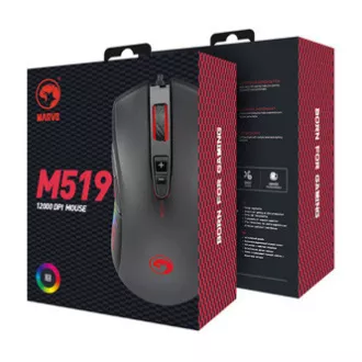 Marvo M519 Žični miš, crni, 12000 DPI