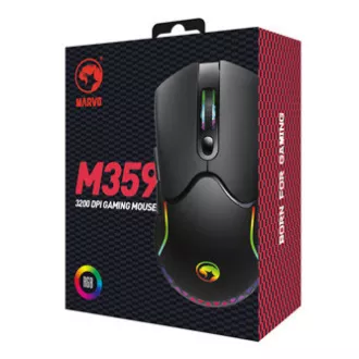 Marvo M359 Žični miš, crni, 3200 DPI