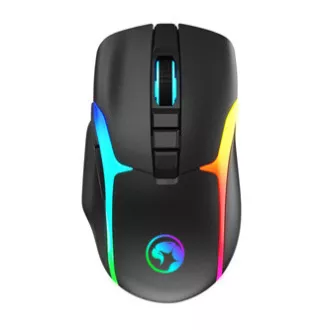 Marvo M729W PRO bežični miš, crni, 8000 DPI