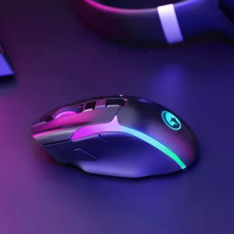Marvo M729W PRO bežični miš, crni, 8000 DPI