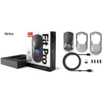 Bežični miš, Marvo Fit Pro G1, sivi, optika, 19000DPI