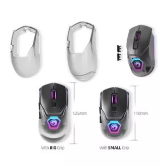 Bežični miš, Marvo Fit Pro G1, sivi, optika, 19000DPI