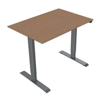 Radni stol s električno podesivom visinom 75x140cm, sivi, ergo