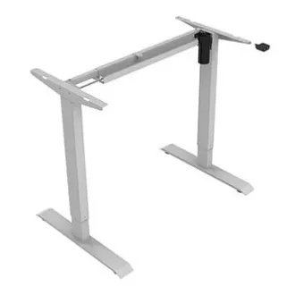 Radni stol s električno podesivom visinom 75x140cm, sivi, ergo