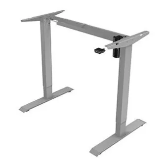 Radni stol s električno podesivom visinom 75x140cm, sivi, ergo
