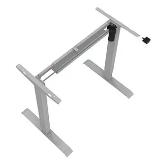 Radni stol s električno podesivom visinom 75x140cm, sivi, ergo