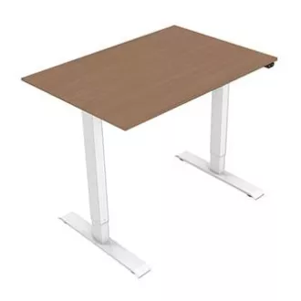 Radni stol s električno podesivom visinom 75x140cm, bijeli, ergo Radni stol s električno podesivom visinom 75x140cm, bijeli, ergo