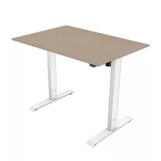 Radni stol, električno podesiva visina, 75x120cm, raspon 500 mm, bijeli, nosivost 70 kg, ergo Radni stol, električno podesiva visina, 75x120cm, raspon 500 mm, bijeli, nosivost 70 kg, ergo