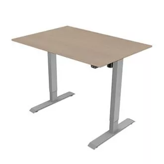 Radni stol s električno podesivom visinom 75x140cm, sivi, ergo