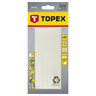 Patrone za pištolj za topljenje 8x100mm, Topex 42E180, 12 komada, prozirne