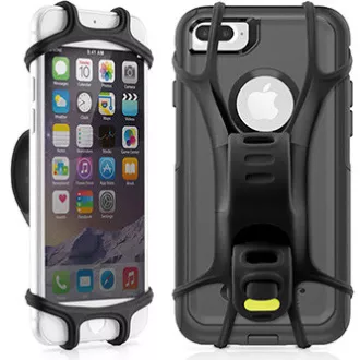 Držač za mobitel Bone Bike Tie X, za bicikl, podesiva veličina, crni, silikonski, za pričvršćivanje na upravljač, crni
