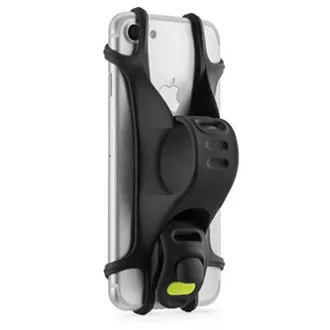 Držač za mobitel Bone Bike Tie X, za bicikl, podesiva veličina, crni, silikonski, za pričvršćivanje na upravljač, crni
