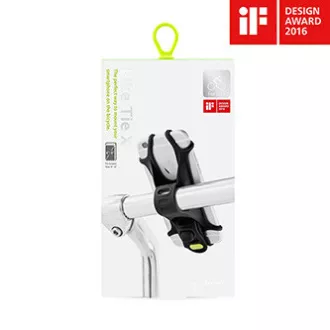 Držač za mobitel Bone Bike Tie X, za bicikl, podesiva veličina, crni, silikonski, za pričvršćivanje na upravljač, crni
