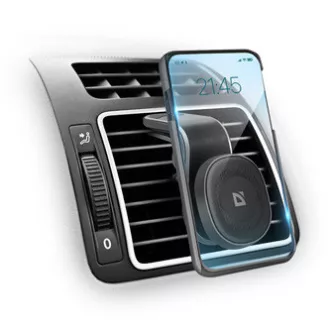 Magnetni držač za telefon CH-127 Defender za auto, ventGrip, crno-srebrni, plastični, za ventilaciju, crno-srebrni, mobitel
