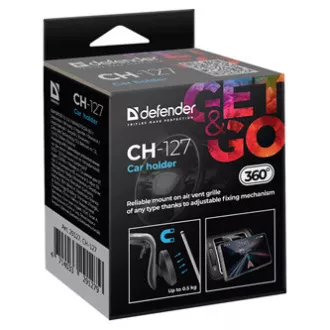 Magnetni držač za telefon CH-127 Defender za auto, ventGrip, crno-srebrni, plastični, za ventilaciju, crno-srebrni, mobitel