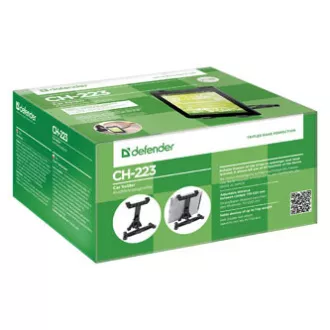 Držač za tablet Defender držač za ruke, za auto, CH-223, crna, plastika, 1kg, Meke bočne ručke, crna, tablet