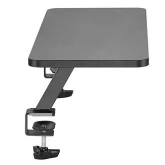 Stalak ispod monitora, pričvršćen za stol, crni, čelik, iveral, nosivost 20 kg, Powerton, ergo