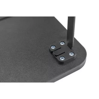 Stalak za monitor, prostor za tipkovnicu, brza montaža, crna, čelik, iveral, nosivost 20 kg, Powerton, ergo Stalak za monitor, prostor za tipkovnicu, brza montaža, crna, čelik, iveral, nosivost 20 kg, Powerton, ergo