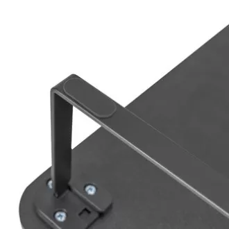 Stalak za monitor, prostor za tipkovnicu, brza montaža, crna, čelik, iveral, nosivost 20 kg, Powerton, ergo Stalak za monitor, prostor za tipkovnicu, brza montaža, crna, čelik, iveral, nosivost 20 kg, Powerton, ergo