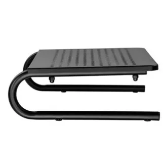 Postolje ispod monitora, prostor za tipkovnicu, crno, čelik-plastika, nosivost 20 kg, Powerton, ergo Postolje ispod monitora, prostor za tipkovnicu, crno, čelik-plastika, nosivost 20 kg, Powerton, ergo