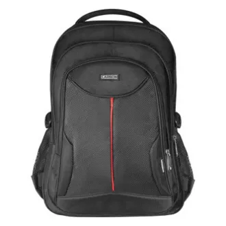 Ruksak za laptop 15,6", karbonski, crni poliester, vodootporno dno i bočni džepovi, Defender