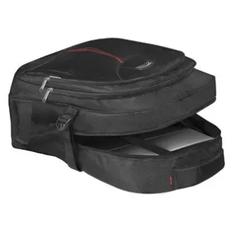Ruksak za laptop 15,6", karbonski, crni poliester, vodootporno dno i bočni džepovi, Defender