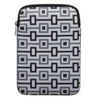 Futrola za tablet 10,1", geometrijska, bijeli neopren, RASPRODAJA