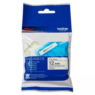 Brother originalna traka za pisač naljepnica, Brother, TM-K231, crni ispis/bijela pozadina, nelaminirana, 8m, 12mm