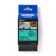 Brother originalna traka za pisač naljepnica, Brother, FLE-7511, crni ispis/zelena podloga, nelaminirana, 21 mm, 45 mm x 10,5 mm, 72k