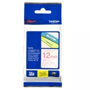 Brother originalna traka za pisač naljepnica, Brother, TZE-132, crveni ispis/prozirna baza, laminirana, 8m, 12mm