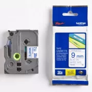 Brother originalna traka za pisač naljepnica, Brother, TZE-223, plavi ispis/bijela pozadina, laminirana, 8m, 9mm