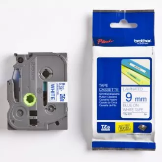Brother originalna traka za pisač naljepnica, Brother, TZE-223, plavi ispis/bijela pozadina, laminirana, 8m, 9mm Brother originalna traka za pisač naljepnica, Brother, TZE-223, plavi ispis/bijela pozadina, laminirana, 8m, 9mm