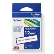 Brother originalna traka za pisač naljepnica, Brother, TZE-232, crveni ispis/bijela podloga, laminirana, 8m, 12mm