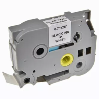 G&G kompatibilna traka za pisač naljepnica, za Brother, TZE-241, crni ispis/bijela baza, laminirana, 8 m, 18 mm G&G kompatibilna traka za pisač naljepnica, za Brother, TZE-241, crni ispis/bijela baza, laminirana, 8 m, 18 mm
