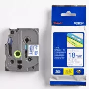 Brother originalna traka za pisač naljepnica, Brother, TZE-243, plavi ispis/bijela pozadina, laminirana, 8m, 18mm