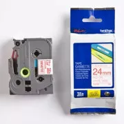 Brother originalna traka za pisač naljepnica, Brother, TZE-252, crveni ispis/bijela pozadina, laminirana, 8m, 24mm