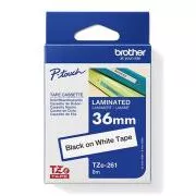 Brother originalna traka za pisač naljepnica, Brother, TZE-261, crni ispis/bijela pozadina, laminirana, 8m, 36mm