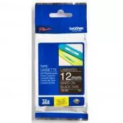 Brother originalna traka za pisač naljepnica, Brother, TZE-335, bijeli ispis/crna pozadina, laminirana, 8m, 12mm