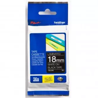 Brother originalna traka za pisač naljepnica, Brother, TZE-345, bijeli ispis/crna pozadina, laminirana, 8m, 18mm Brother originalna traka za pisač naljepnica, Brother, TZE-345, bijeli ispis/crna pozadina, laminirana, 8m, 18mm