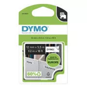 Dymo originalna traka za ispis naljepnica, Dymo, 16959, S0718060, crni ispis/bijela podloga, 5,5 m, 12 mm, D1, posebna - trajna