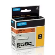 Dymo originalna traka za ispis naljepnica, Dymo, 18435, S0718490, crni ispis/narančasta pozadina, 5,5 m, 12 mm, RHINO vinyl profi D1