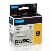 Dymo originalna traka za ispis naljepnica, Dymo, 18443, S0718580, crni ispis/bijela pozadina, 5,5 m, 9 mm, RHINO vinyl profi D1