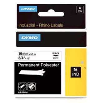 Dymo originalna traka za pisač naljepnica, Dymo, 18484, crni ispis/bijela pozadina, 5,5 m, 19 mm, RHINO permanentni poliester D1 Dymo originalna traka za pisač naljepnica, Dymo, 18484, crni ispis/bijela pozadina, 5,5 m, 19 mm, RHINO permanentni poliester D1