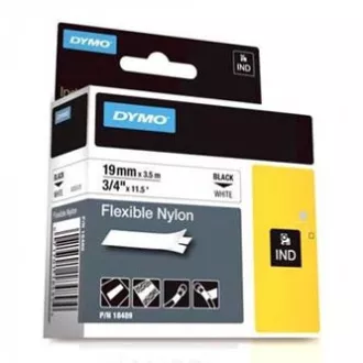 Dymo originalna traka za ispis naljepnica, Dymo, 18489, crni ispis/bijela pozadina, 3,5 m, 19 mm, fleksibilni najlon RHINO Dymo originalna traka za ispis naljepnica, Dymo, 18489, crni ispis/bijela pozadina, 3,5 m, 19 mm, fleksibilni najlon RHINO