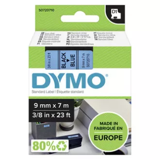 Dymo originalna traka za ispis naljepnica, Dymo, 40916, S0720710, crni ispis/plava pozadina, 7m, 9mm, D1 Dymo originalna traka za ispis naljepnica, Dymo, 40916, S0720710, crni ispis/plava pozadina, 7m, 9mm, D1