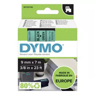Dymo originalna traka za ispis naljepnica, Dymo, 40919, S0720740, crni ispis/zelena pozadina, 7m, 9mm, D1 Dymo originalna traka za ispis naljepnica, Dymo, 40919, S0720740, crni ispis/zelena pozadina, 7m, 9mm, D1