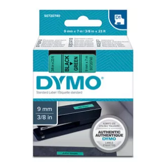 Dymo originalna traka za ispis naljepnica, Dymo, 40919, S0720740, crni ispis/zelena pozadina, 7m, 9mm, D1 Dymo originalna traka za ispis naljepnica, Dymo, 40919, S0720740, crni ispis/zelena pozadina, 7m, 9mm, D1