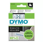 Dymo originalna traka za ispis naljepnica, Dymo, 45014, S0720540, plavi ispis/bijela pozadina, 7m, 12mm, D1