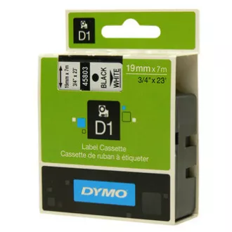 Dymo originalna traka za ispis naljepnica, Dymo, 45803, S0720830, crni ispis/bijela pozadina, 7m, 19mm, D1 Dymo originalna traka za ispis naljepnica, Dymo, 45803, S0720830, crni ispis/bijela pozadina, 7m, 19mm, D1
