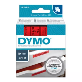 Dymo originalna traka za ispis naljepnica, Dymo, 45807, S0720870, crni ispis/crvena podloga, 7m, 19mm, D1 Dymo originalna traka za ispis naljepnica, Dymo, 45807, S0720870, crni ispis/crvena podloga, 7m, 19mm, D1